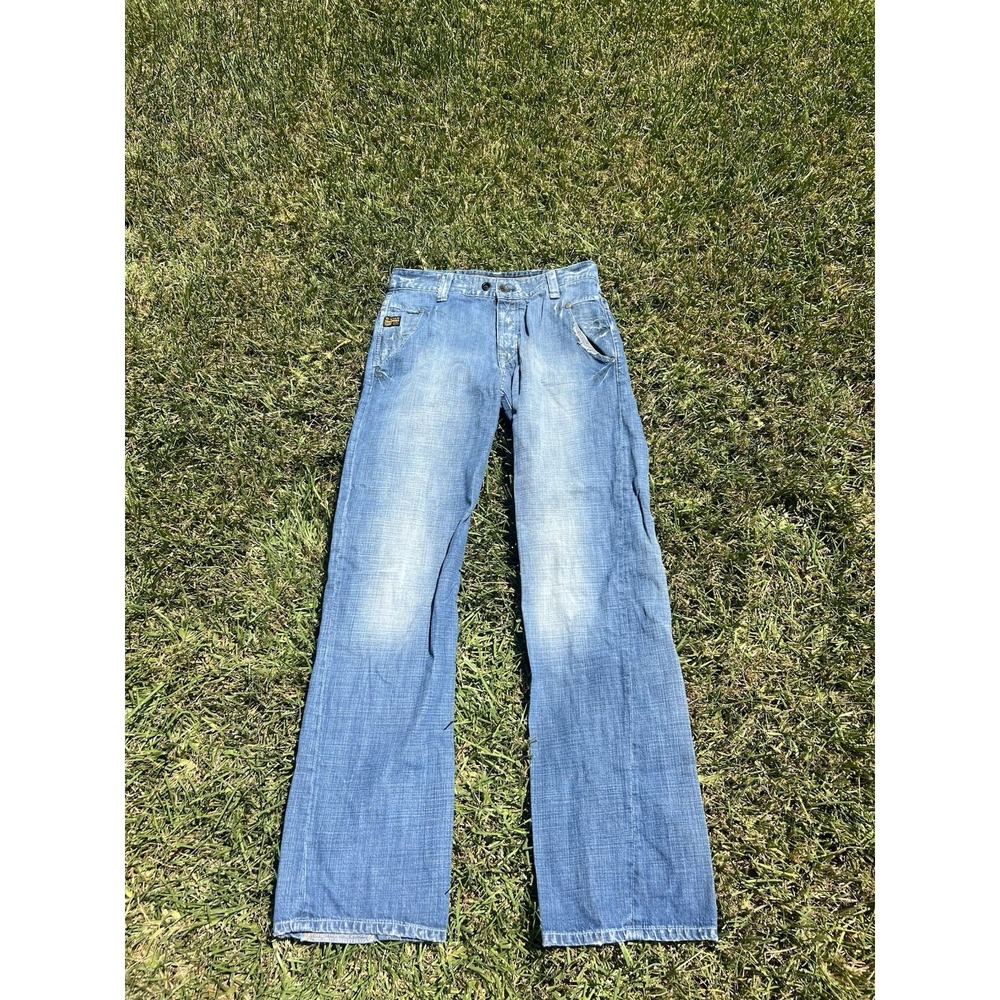 GSTAR RAW Denim D624-GS 3301R Cargo Elwood Relaxed Jeans Size 31x36.5 Button Fly
